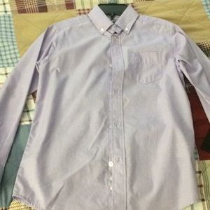 Iroz light purple collard sleeve shirt